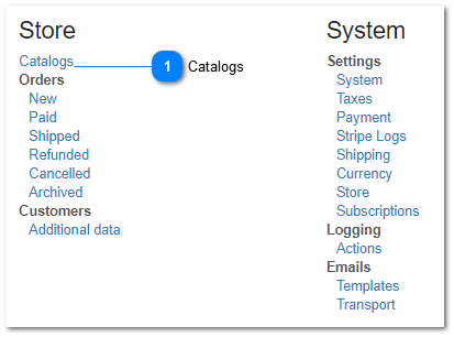 3.1.1. Catalogs